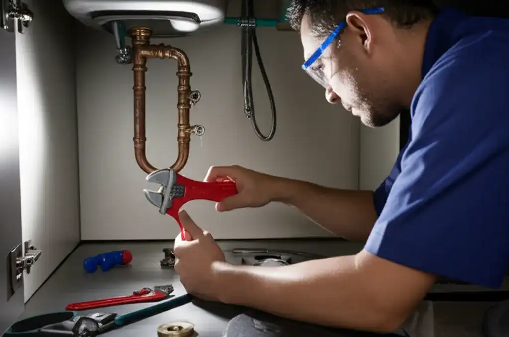 Professional pipe repair and replacement work